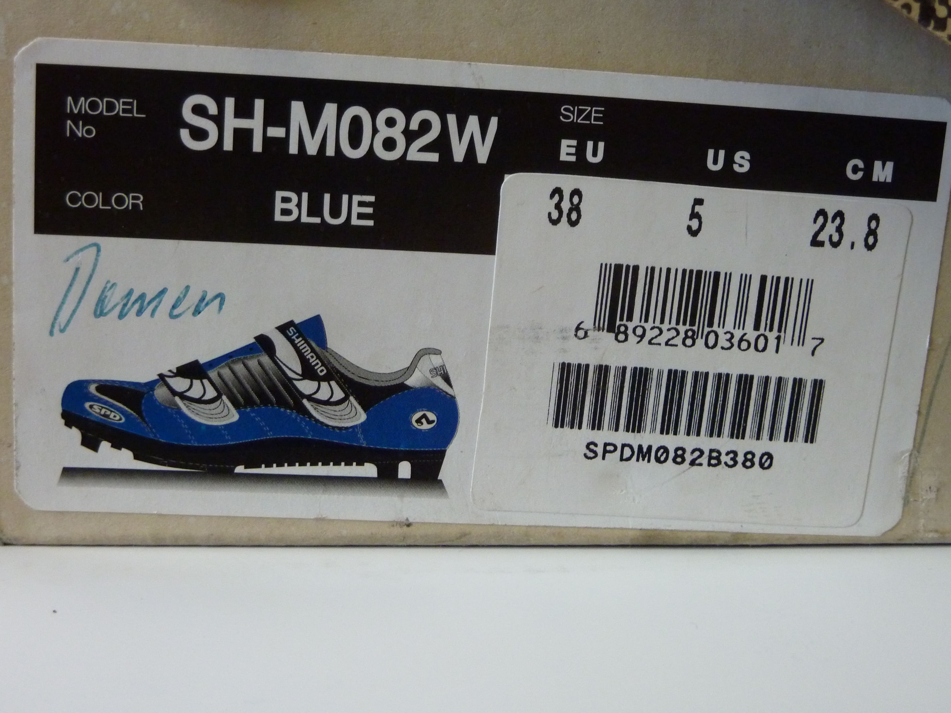 SH-M-82W_SHIMANO SPD_Blue_Lady_Size 38