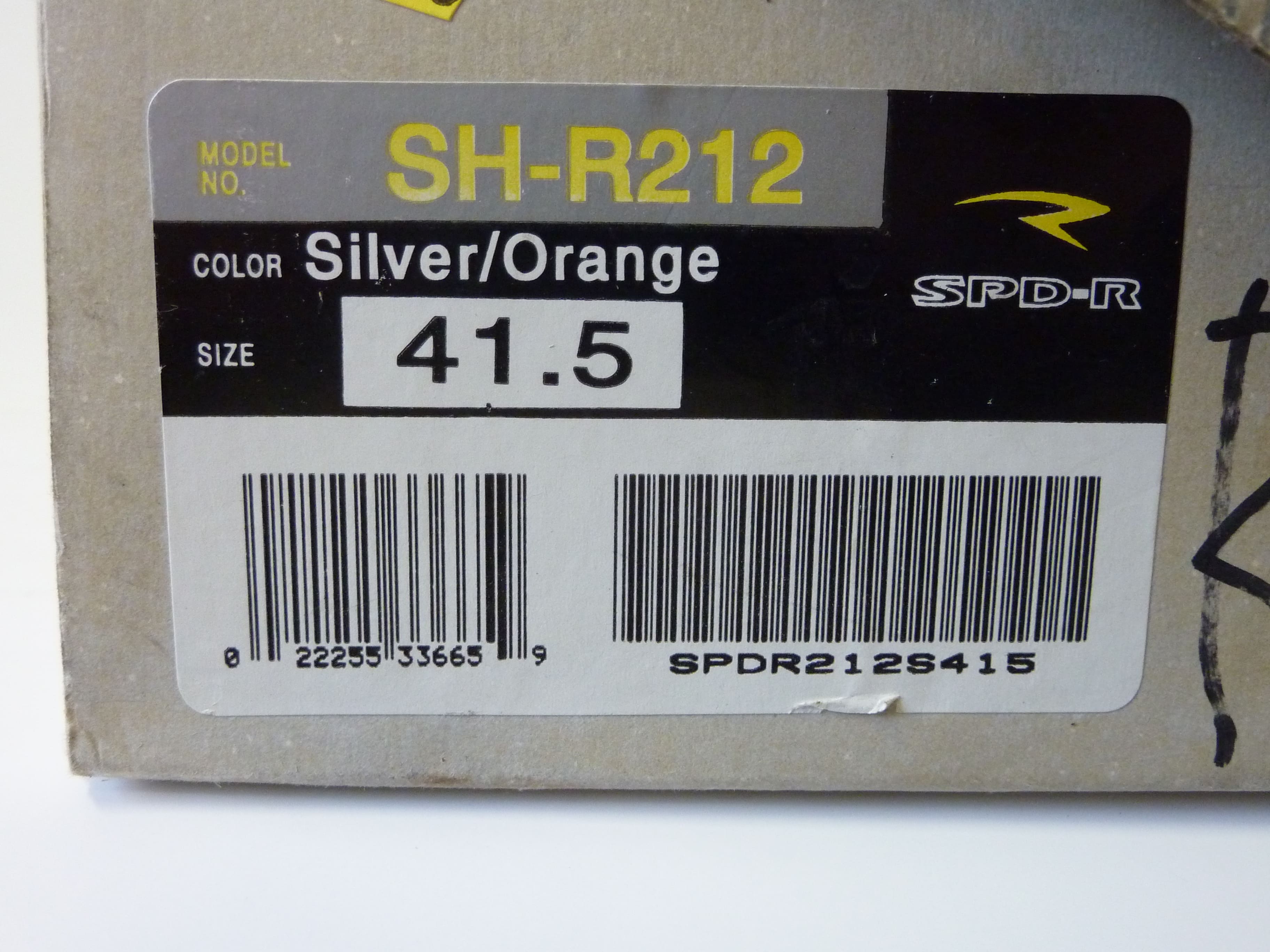 SH-R212_SHIMANO SPD-R_Silver-Orange_Size 41.5